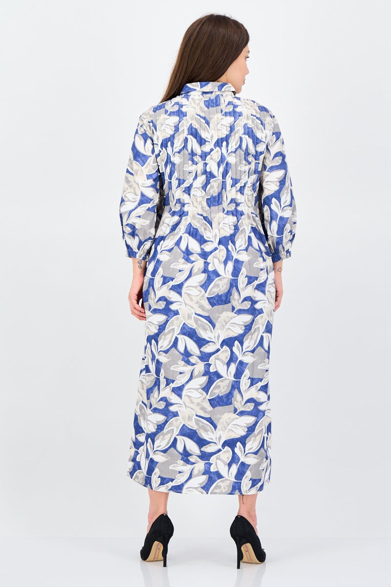 ANNE KLEIN Women Floral Print Shirt Dress, Multicolor - Image 2